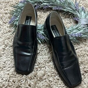 Giorgio Venturi Men’s Dress Slip On Leather Shoes Black Size 9